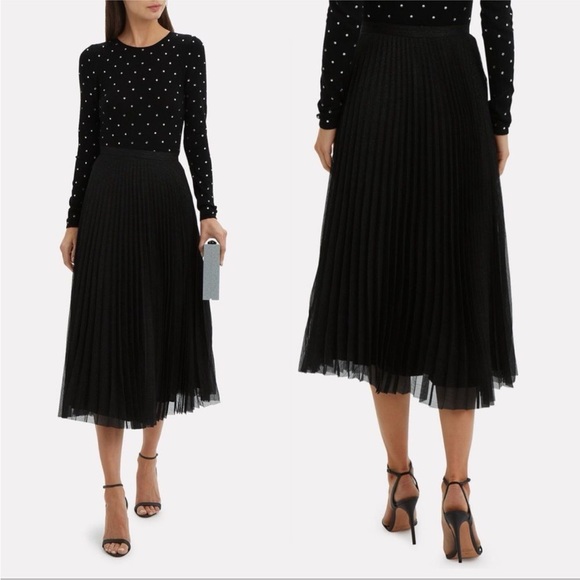 Anine Bing Midi Skirt Lovisa Pleated Metallic - Picture 5 of 11